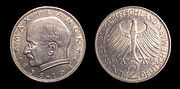 Max Planck two Deutsche Mark coin